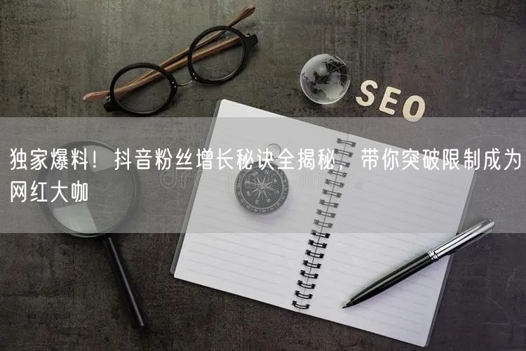 独家爆料！抖音粉丝增长秘诀全揭秘，带你突破限制成为网红大咖
