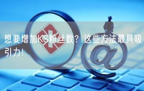 想要增加KS粉丝数？这些方法最具吸引力！