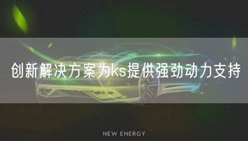 创新解决方案为ks提供强劲动力支持
