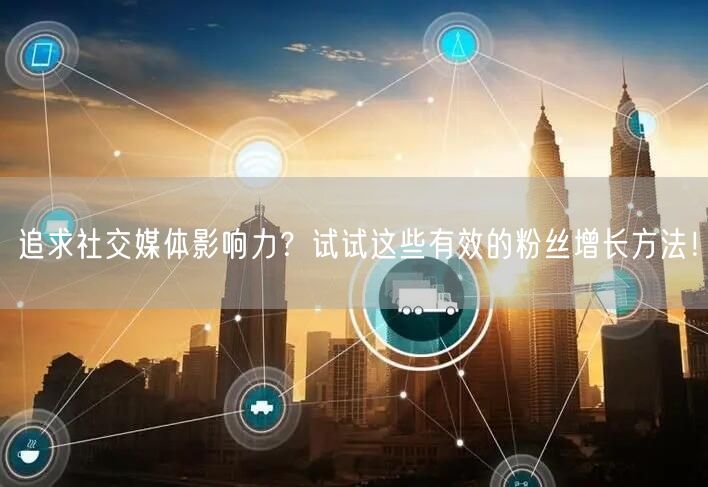 追求社交媒体影响力？试试这些有效的粉丝增长方法！