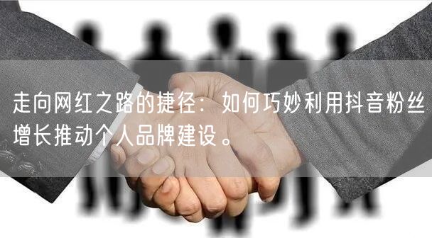 走向网红之路的捷径:如何巧妙利用抖音粉丝增长推动个人品牌建设。